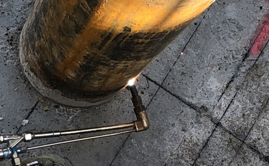 杭頭補強筋溶接工事