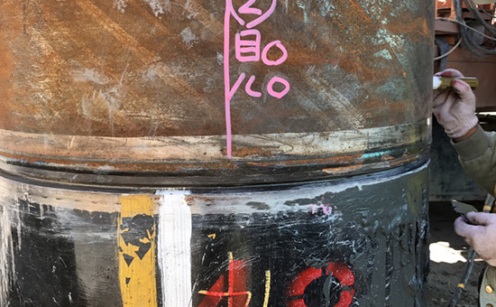 杭繋ぎ工事